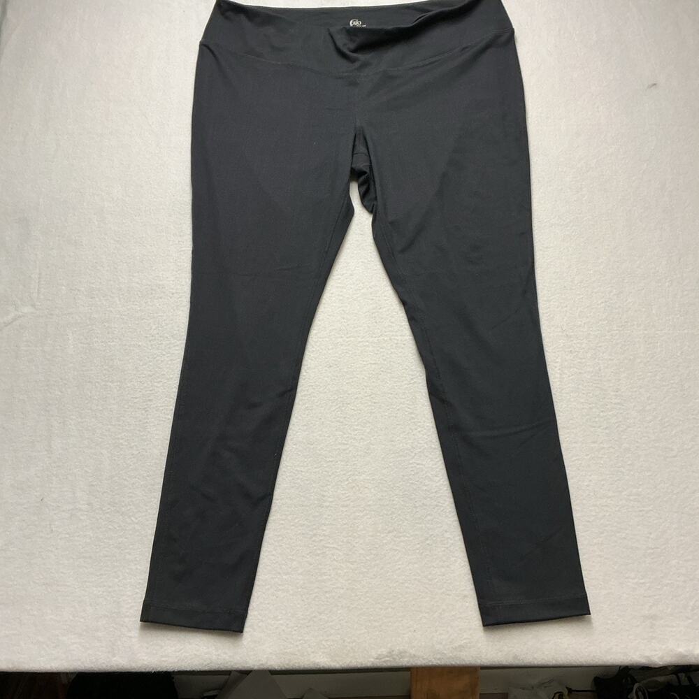Terra & Sky Fitted Leggings Womens Black Plus Size 16W–18W , 4153